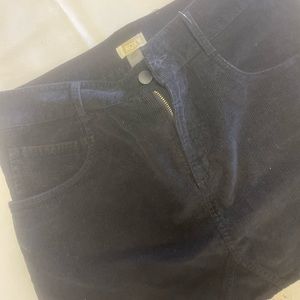 Black corduroy skirt